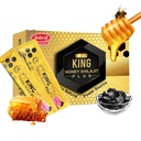 Ashraf Naturals King Honey Shilajit Plus - Mel Premium & Himalayan Shilajit Mistura com extratos de ervas, energia natural e suporte de vitalidade, 15 saquetas x 15g