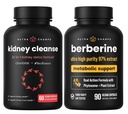 NutraChamps Saúde completa do Rim: Berberine & Rim Cleanse Duo