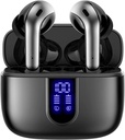 Auscultadores Bluetooth TAGRY True Wireless Earbuds 60H Playback LED Power Display Earphones com Wireless Charging Case IPX5 Impermeáveis botões no ouvido com microfone para TV Smart Phone Laptop Computer Sports
