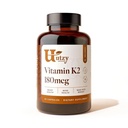 Utzy Naturals Vitamina K2 180 mcg de MenaQ7® Forma de K2 . .Made in USA .