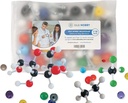 Antigo Kit de Modelo Molecular de Química Suplementar Nobby 118-Piece - Construa estruturas 3D para estudo, ensino e uso de laboratório - Átomos e ligações duráveis, fácil montagem com caixa de armazenamento portátil