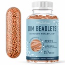 DIM Suplemento 200 mg para o equilíbrio hormonal .Atrasado-Lançamento Microbeadlets .Equilíbrio Estrogênio para Mulheres e Homens, Suplementos Hormonal Acne, Menopausa & Apoio Antioxidante .