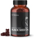 Nutriissa Black Seed Oil + Elder Berry Gummies – Cold-Pressed Black Cumin Seed Nigella Sativa Oil – EPEB Certified for Puity & Potence – 90 Blueberry Flavored Vegan Gummies