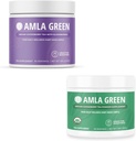 Amla Powder & Green Chá Suplemento Superalimentar, Apoio Antioxidante, Made with Elderberries (90 Servings) & Indian Gooseberries (30 Servings), Orgânico, Vegan