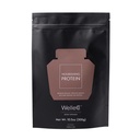 Powder de proteína de chocolate baseada na planta WelleCo, mistura de arroz marrom orgânico e ervilha, 16g de proteína por serviço, suplemento livre de leite para energia, recuperação e nutrição diária, 10.5 oz