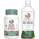 Gummies Multivitamin de MaryRuth para as mulheres (Cherry & Framboesa) & Liquid Nighttime Multimineral (Pineapple)