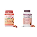 SmartyPants Organic Kids Multivitamin Gummies: Probióticos, Ómega 3 (ALA), Vitamina D3, C, Vitamina B12 & Gummies Multivitamin Women: Ómega 3 Fish Oil (EPA/DHA), Metilfolato, CoQ10