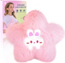 Almofada de aquecimento microwavable para Cramps período alívio da dor- Almofada de microondas para mulheres com pacote de calor úmido para ombro pescoço bonito macio compressão aconchegante Pad Plush estrela Valentines presentes para meninas