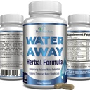 Água Away gentil Herbal Diurético - pílulas de água diurética natural - aliviar o inchaço, reduzir o excesso de peso da água com folha de dente-de-leão, chá verde, detox Cleanse e saúde urinária. Não- OGM, 60 Cápsulas