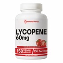 Suplemento de Licopeno para Homens 60mg, 150 Cápsulas, Extrato de Tomate Natural Pó para Pele, Coração e Imune Suporte, Complexo de Licopeno 100% Veg, Não-GMO e Suplemento de Carotenoide Glúten Livre