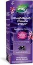 Maneira da natureza Sambucus Cough Relief +(1) Imune Syrup*, Sinta-se melhor mais rápido(1), Clinicamente provado Gerânio Sul-Africano, com Elderberry Extract, Vitamina C & Zinc, 8 Oz (Packaging May Vary)