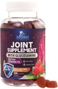 Gummies de apoio conjunto Glucosamina Plus Vitamina E - Suplemento de apoio conjunto da natureza para desconforto ocasional para costas, joelhos e mãos - Cartilagem e saúde conjunta e suporte de flexibilidade - 120 chicletes
