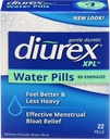 Diurex XPL Re-energizando pílulas de água - Aliviar o inchaço e fadiga - 22 Contagem