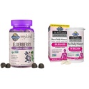 Garden of Life Organics Elderberry Gummies para adultos e crianças - Suplemento de suporte imunológico com frutas orgânicas e, Dr. Probióticos Formulados Mulheres Uma vez por dia, 16 Strains, 50 bilhões, 30 cápsulas