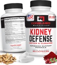 Cápsulas Rim Detox & Cleanse- com extrato de cranberry, raiz de Astragalus, & Mais para trato urinário, suplemento de defesa renal - 60 Cápsulas