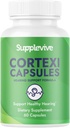 Cortexi Hearing Support Formula - Alívio ao zumbido do ouvido para tocar orelhas, suplemento de zumbido e vitaminas auditivas para ajudar a silenciar o ruído, segura e naturalmente, 60 cápsulas (1)