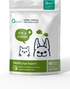 Holística, Todos Natural Fórmula Olho e Visão Suplemento para Cães e Gatos - Preserva a Saúde e Função dos Olhos. Regular Tear Stain, Dry Eye, & Vision Support by WellnergyPets 60ct