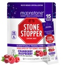 Moonstone Stone Stopper Drink Mix, Framboesa de Amora, Prevenção de Pedra do Rim, Protetor de Oxalato de Cálcio, Desenvolvido por Urólogos para melhorar a hidratação e apoiar a saúde do rim, 15 dias de fornecimento