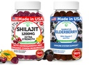 Lunakai EUA Made Shilajit & Elderberry Gummies Bundle – Energia e Imune Support – Não-GMO & Delicious