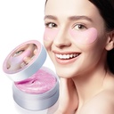 Rose Eye Mask-60 PCS- Sob Patches Olho Máscara de tratamento para círculos escuros Puffy Eye Bags Fine Lines Anti-ruga com ácido hialurônico