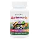 NaturezasPlus Animal Desfile Multivitamin de crianças sem açúcar - Cereja sortida, Grape & Orange Flavors - Pacote de 2, 90 Comprimidos Chewable - 90 Total Servings