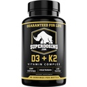 Melhor valor Força máxima 10.000 iu Vitamina D3 e 1500 mcg Suplementos de vitamina K2 1 garrafa Pk D3K2 Vitaminas e Suplementos para a saúde. Cápsulas D3-K2 MK4, melhor vitamina K2D3 para sistema imunológico.