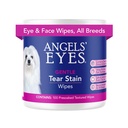 ANGELS' EYES Gentil Tear Stain & Pet Eye Wipes para Todos os Cães & Gatos Texturizado Agasalho Wipes Remover descarga & muco, reduzir as manchas lacrimais, hipoalergênico com Aloe & Camomila, 100ct