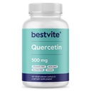 BESTVITE Quercetin 500mg (120 Cápsulas vegetarianas) - Sem Estearatos - Sem Dióxido de Silício - Vegan - Não OGM - Glúten Grátis
