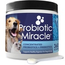 NUSENTIA Probióticos para Cães - (360 Scoops)-Milagre Probiótico -Avançado, Espécies Probióticos Específicos e Prebióticos para parar Diarréia, Loose Stool, e Yeast-Plus Imune Support
