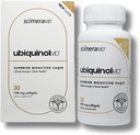 ScimaMD® Ubiquinol Coenzima Q10 Kaneka QH Suplemento antioxidante para a saúde do coração e produção de energia celular, 30 CT