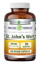 Formulas surpreendentes St. John's Wort Supplement (Hypericum Perforatum Extract) 700 Mg por serviço Cápsulas de Veggie □ Gluten Free