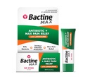 Bactina MAX Antibiótico + Alivio da Dor Pomada - Antibiótico Pomada com Lidocaína - Dor + Coceira Alivio para Cortes Menores e Raspas e Queimaduras - Lidocaína Creme De Numbing - 0,5 oz