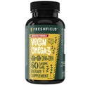 Vegan Omega 3 DHA: Óleo de algas, Mais Avaliado, Carrageenan Livre, Sustentável, Testado, Sem metais pesados, óleo de peixe Alt, Omega planta baseada. Suporta Coração, Cérebro, Saúde Conjunta p/DPA