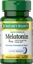 Comprimidos de Melatonina Recompensa da Natureza, 3 mg, 120