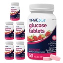 Comprimidos de Glicose TRUEplus®, sabor de framboesa - 50 (Pacote de 6)