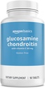Basics - Glucosamina Condroitin, 1500 mg, com vitamina C 60 mg, 90 comprimidos (2 por porção), sem glúten