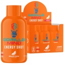 Modo Gorila Energia Tiros (6-Pack) - Energia Tiros para melhor Foco & Energia, Livre de Açúcar, Agitação Rápida, Fórmula Potente com Vitaminas e Extratos Naturais (Orange Rush)