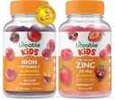 Vitamina C Crianças + Zinco 50mg, chicletes Bundle - Grande degustação, Suplemento Vitamina, Gluten Free, GMO Free, chiclete mastigável