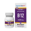 Fonte Superior Não Tiro Metilcobalamina B-12 10000 mcg - Vitamina B-12 para apoiar a produção de energia, saúde cerebral e bem-estar geral - Comprimidos sublinguais para absorção rápida - 30 Comprimidos dissolventes