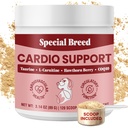 Suporte Cardio Raça Especial para Cães - Apoio à Saúde do Coração com Taurina, CoQ10, Berry Hawthorne Orgânica, Suplemento em Pó, 120 Scoops, 3,14 oz