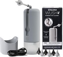 Wush Pro by Black Wolf - O limpador de orelhas de luxo original com 6 dicas de substituição reutilizáveis por Black Wolf - seguro e eficaz para o acúmulo de cera de ouvido - Kit de remoção de cera de ouvido elétrico (Grey)