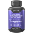 Naturalis Evening Primrose Oil (1300mg) 100% Natural da Nova Zelândia □ Non-GMO, Soy & Gluten Free, Zero Filler