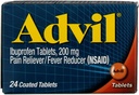 Advil Ibuprofeno Reliever/Redutor de Febre, 200 mg Comprimidos Revestidos - 24 ct, Embalagem de 2