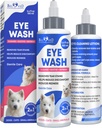 Dog Eye Drops & Tratamento de Infecção Ocular para Cães e Gatos – Aliviar a Infecção e Alergia, Aliviar os Olhos Secos e Olho Rosa, Lavagem Tear Pet & Limpador - Gotas Olhos Gatinhos para Descarga, Eye Rinse & Flush