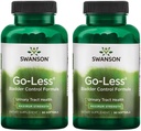 Swanson Go-Less Bladder Control Formula - Promove o suporte de bexiga saudável e saudável do trato urinário - Suplemento natural para adultos com extrato de semente de abóbora - (90 Softgels) 2 Pack