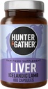 Hunter & Recolher Nariz para cauda 180 Cápsulas Fígados Selvagens, Feitas de grama Islandês Cordeiro Suplementos Inspirados Ancestral      , Sem alimentos para OGM, antibióticos ou hormônios