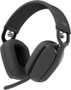 Área de Logitech Vibe 100 Auscultadores sem fios leves sobre a orelha com ruído Cancelar Microfone, Headset Bluetooth avançado multiponto, Funciona com equipes, Google Meet, Zoom, Mac / PC - Grafite