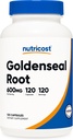 Nutricost Goldenseal Root 600mg, 120 Cápsulas - Não-GMO, Glúten Livre, Cápsulas Vegetarianas
