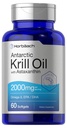 Horbäach Antárctico Krill Oil 2000mg 60 Cápsulas de Softgel □ Ômega-3, EPA, Suplemento DHA com Astaxantina