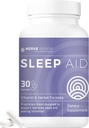 NERVE RENEW Sleep Aid - Suplemento dietético para melhor sono - 30 Cápsulas - Obras rápidas - Gentil fórmula de ervas e vitaminas naturais com melatonina, magnésio, zinco, aminoácidos, extratos de ervas